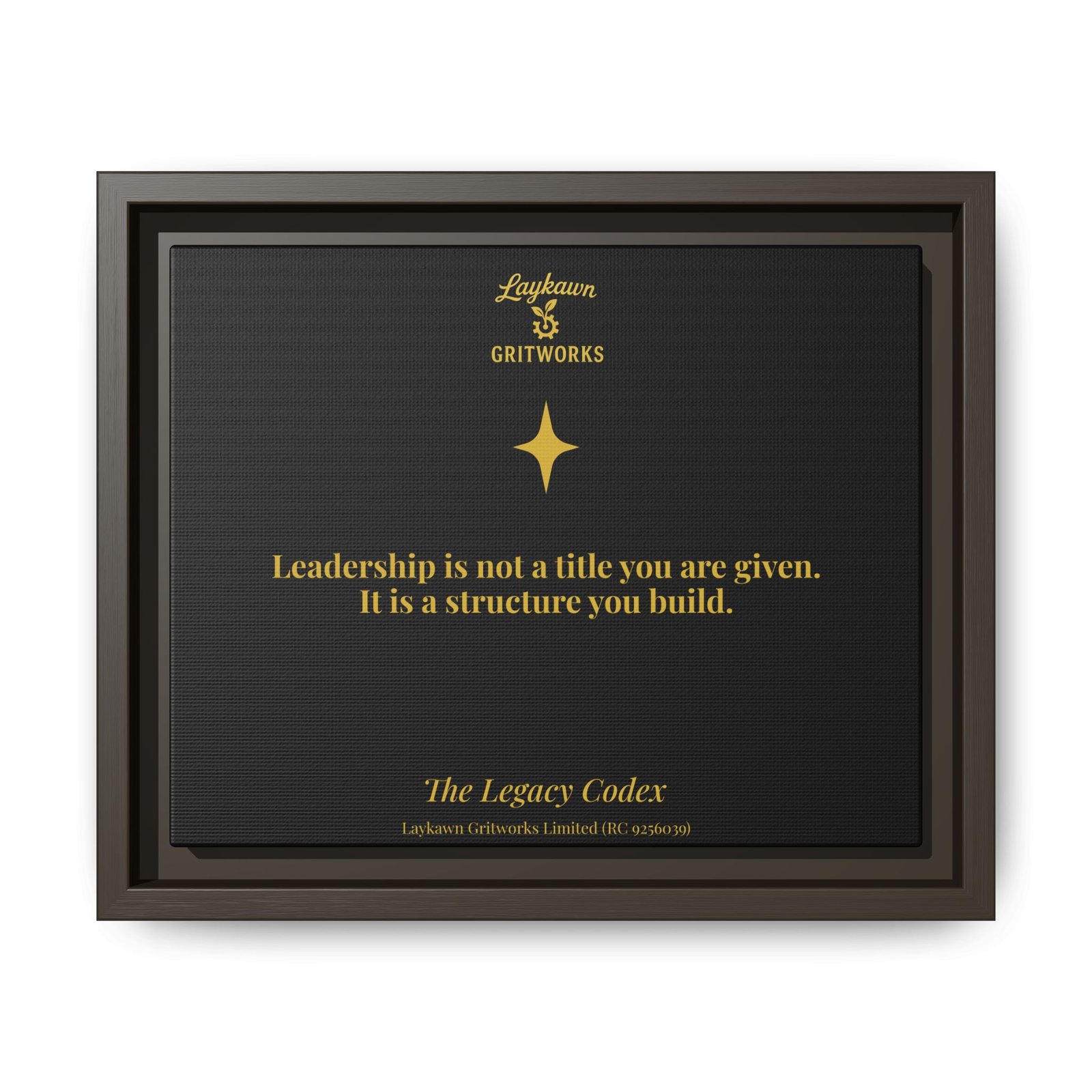 The Architecture of Leadership – The Legacy Codex Premium Framed Canvas - Image 9