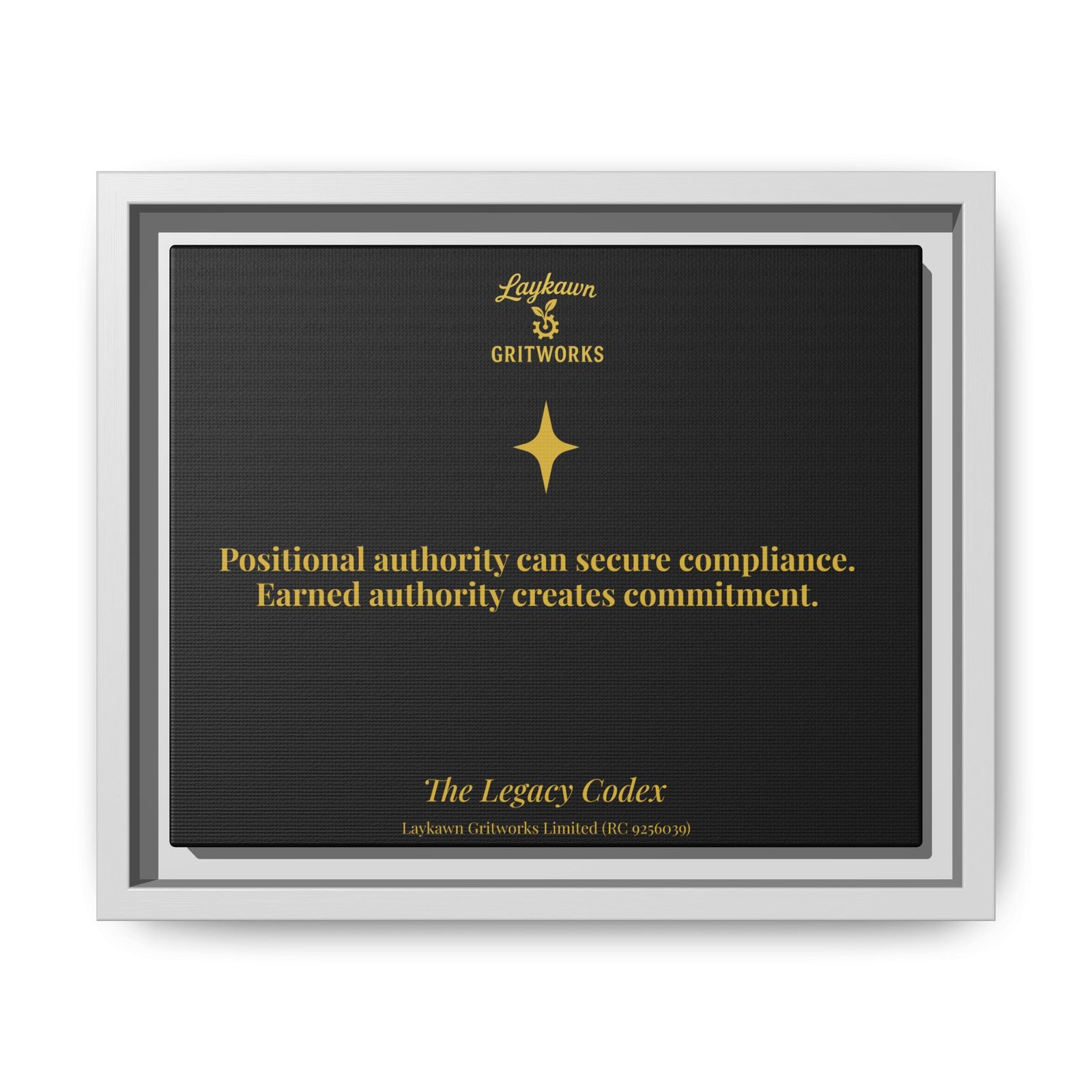 Earned Authority – The Legacy Codex Premium Framed Canvas - Image 13