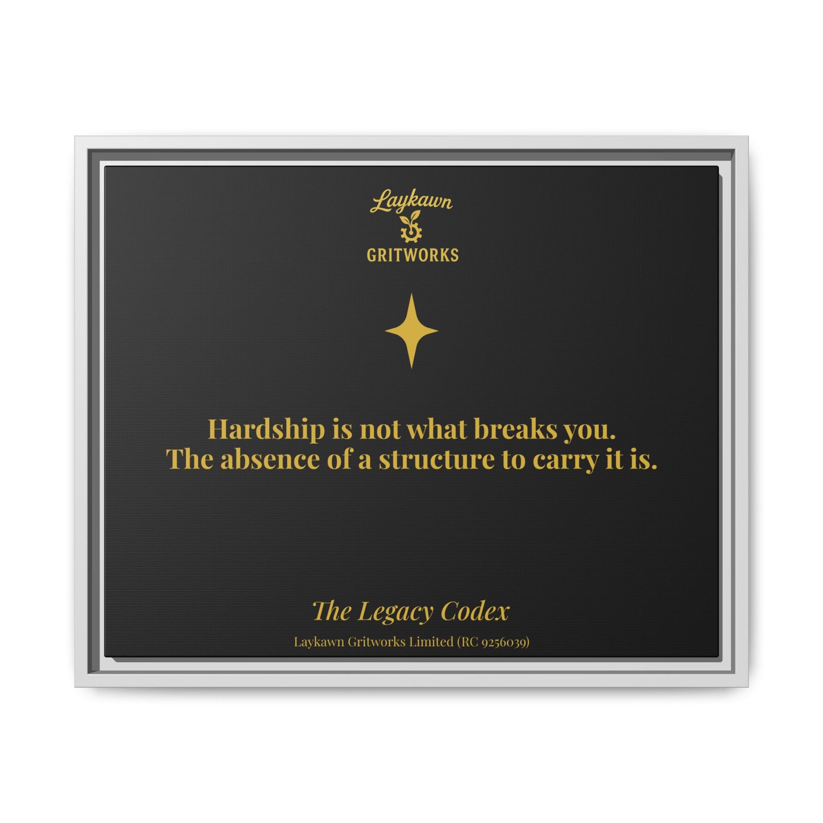 The Structure That Carries You – The Legacy Codex Premium Framed Canvas - Image 17