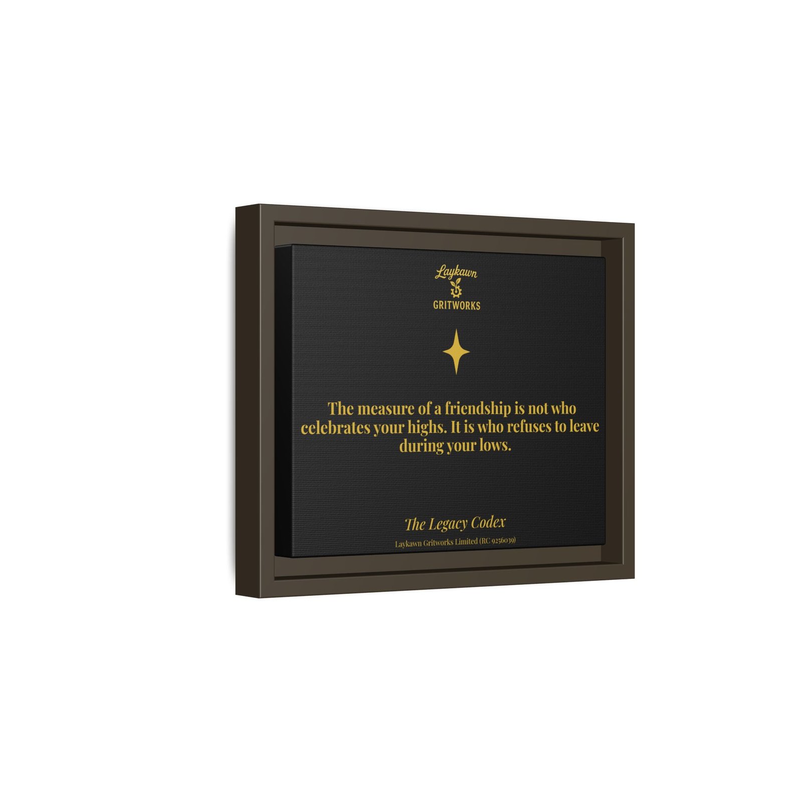 Tested Friendship – The Legacy Codex Premium Framed Canvas - Image 10
