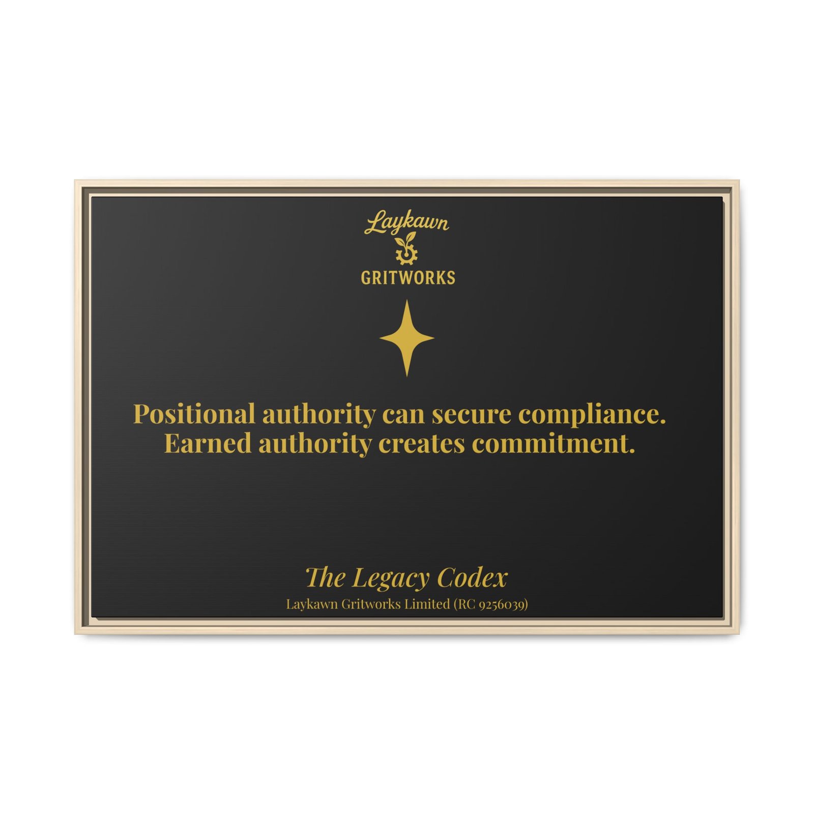Earned Authority – The Legacy Codex Premium Framed Canvas - Image 45