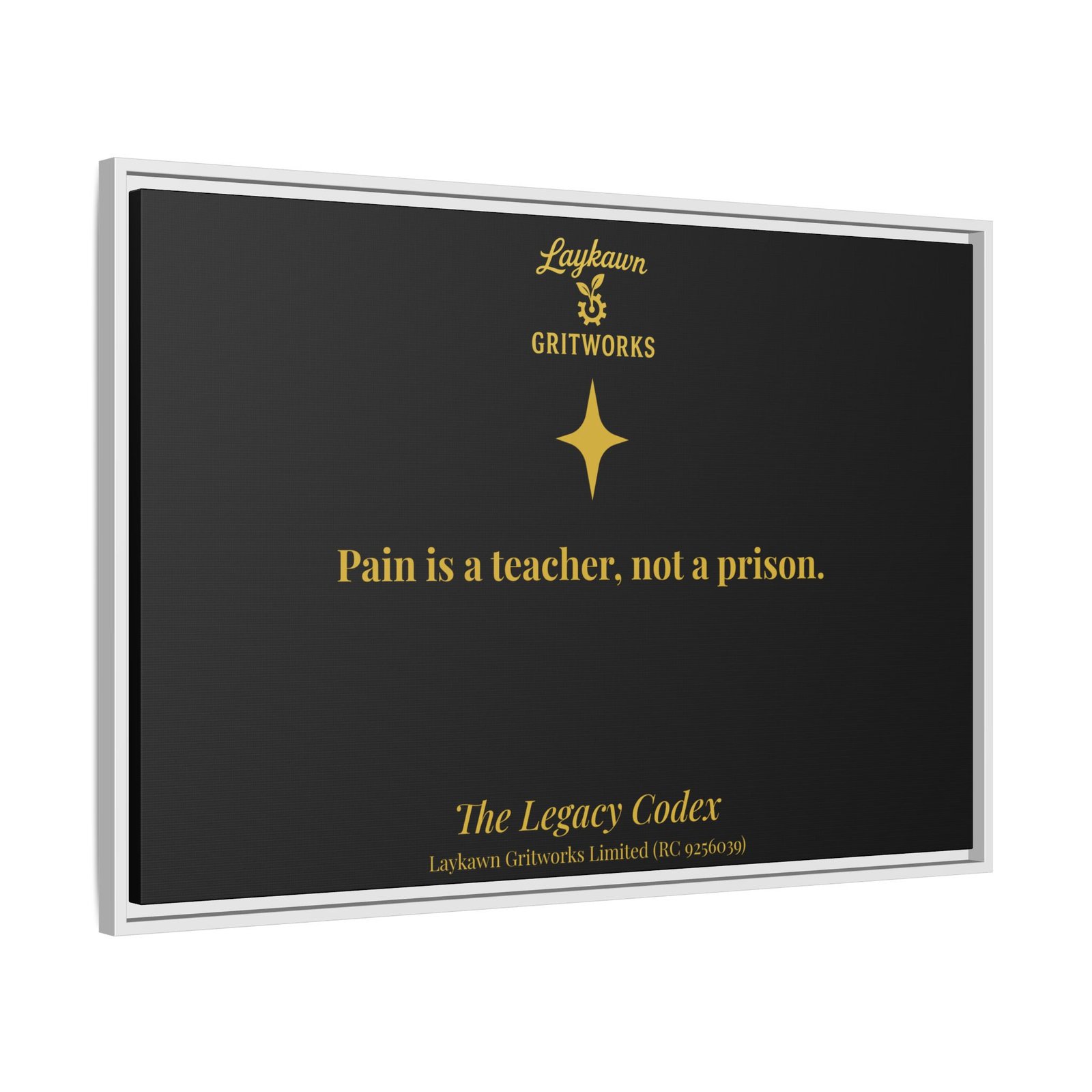 Pain as a Teacher – The Legacy Codex Premium Framed Canvas - Image 34
