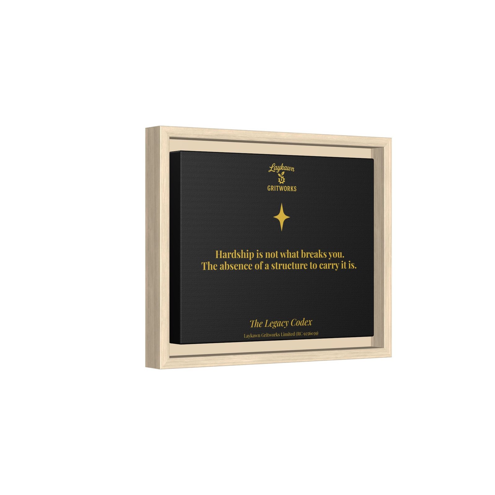 The Structure That Carries You – The Legacy Codex Premium Framed Canvas - Image 6