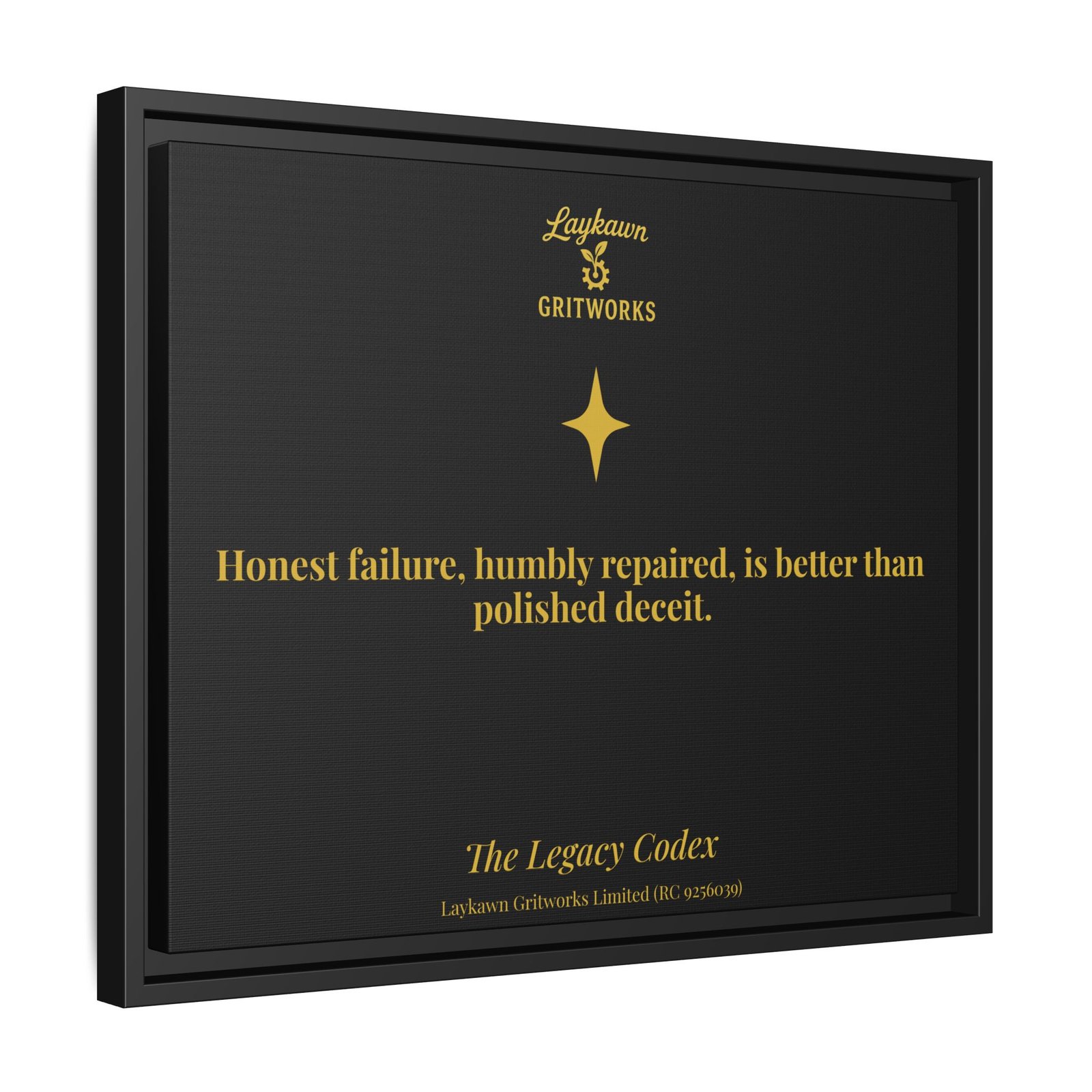 Honest Failure – The Legacy Codex Premium Framed Canvas - Image 30