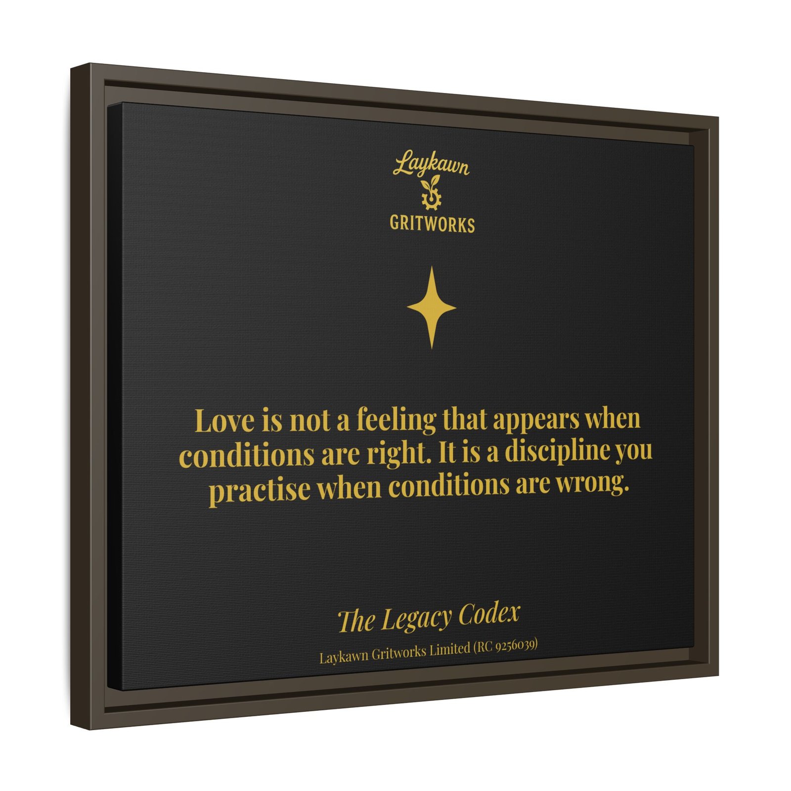 Love as Discipline – The Legacy Codex Premium Framed Canvas - Image 26