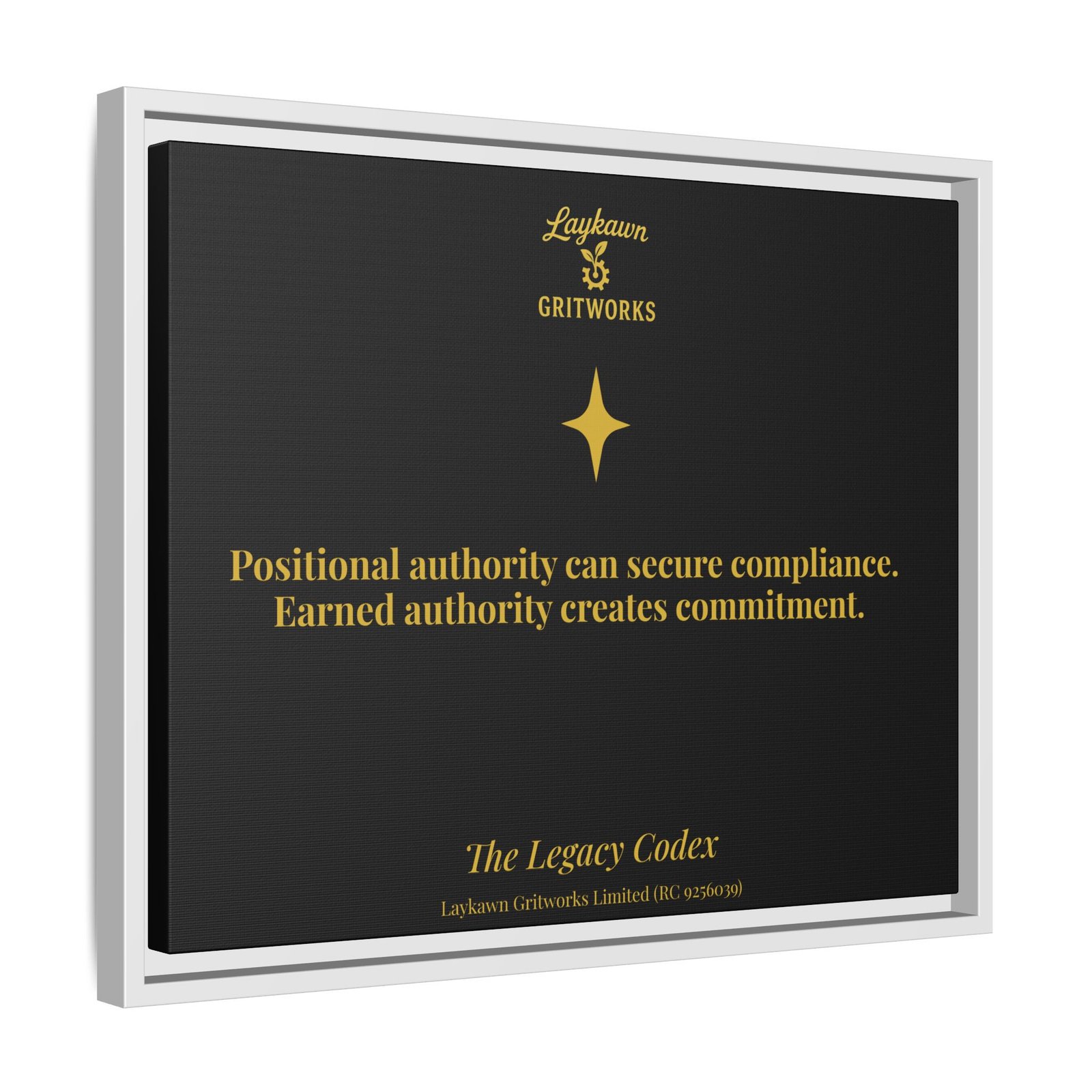 Earned Authority – The Legacy Codex Premium Framed Canvas - Image 18
