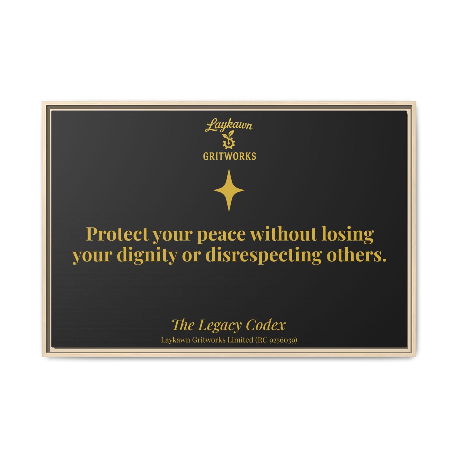 Protect Your Peace – The Legacy Codex Premium Framed Canvas - Image 45
