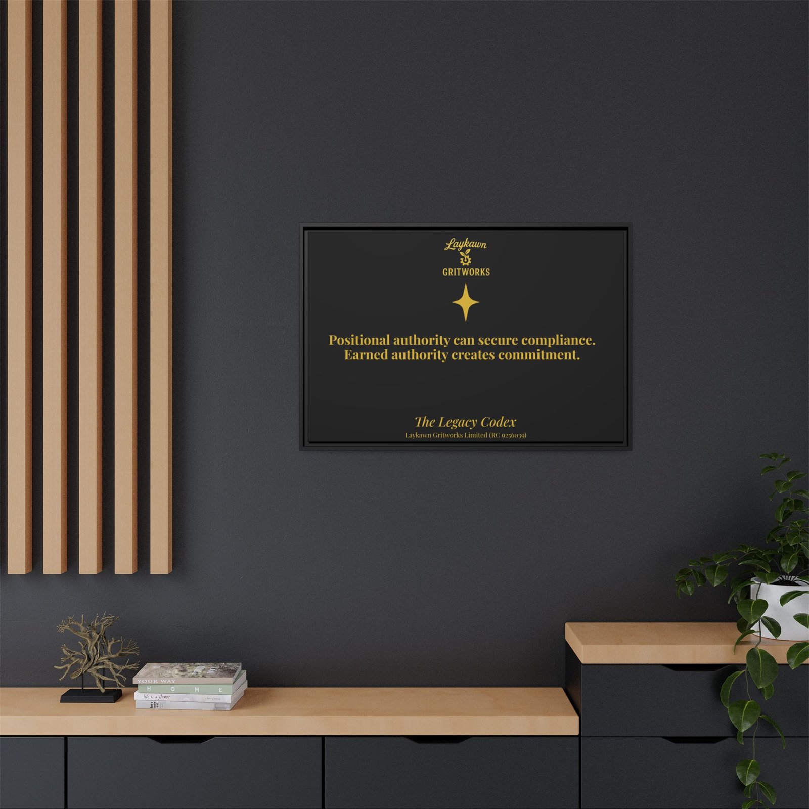 Earned Authority – The Legacy Codex Premium Framed Canvas - Image 44